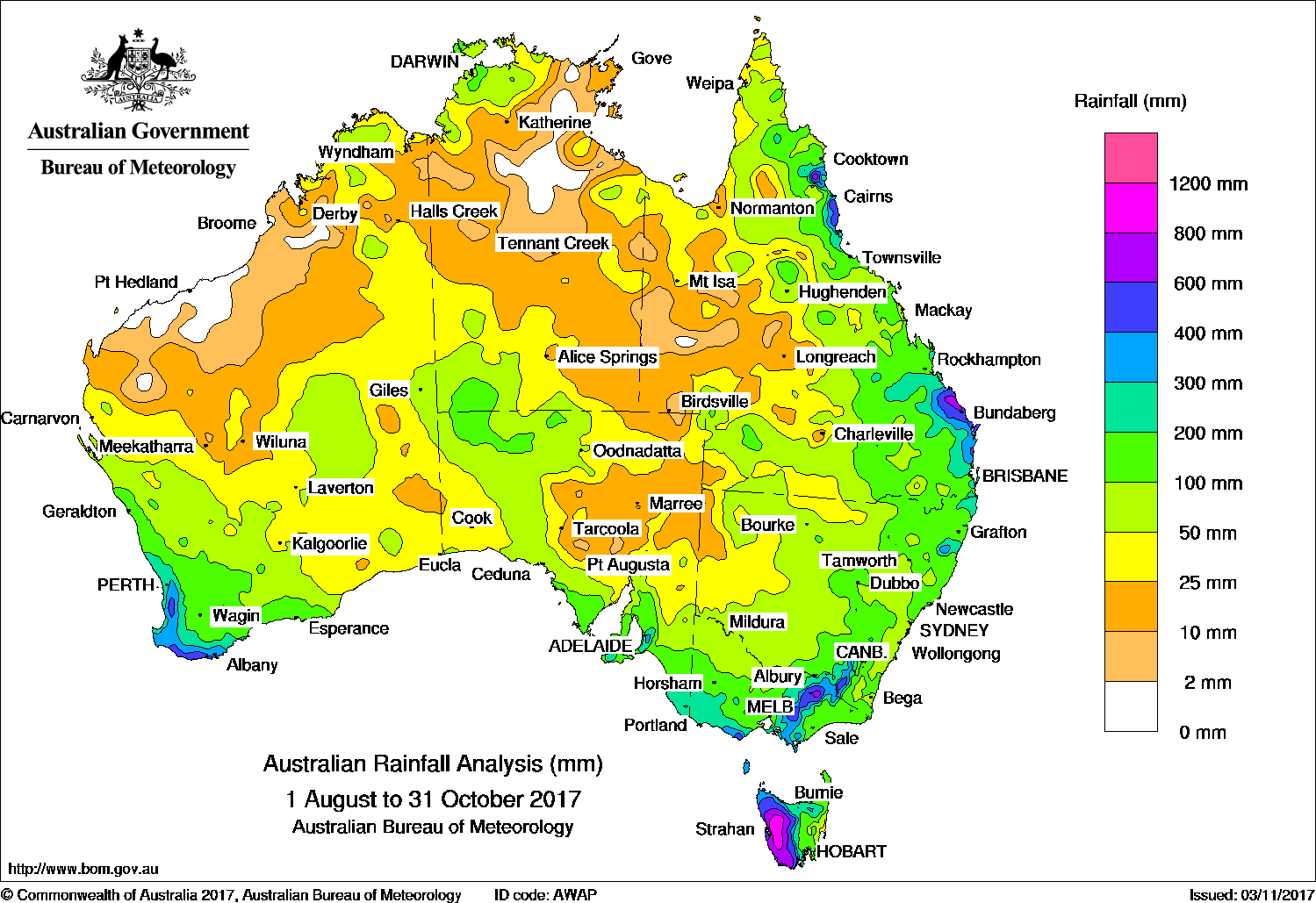 Australian Rainfall 2017